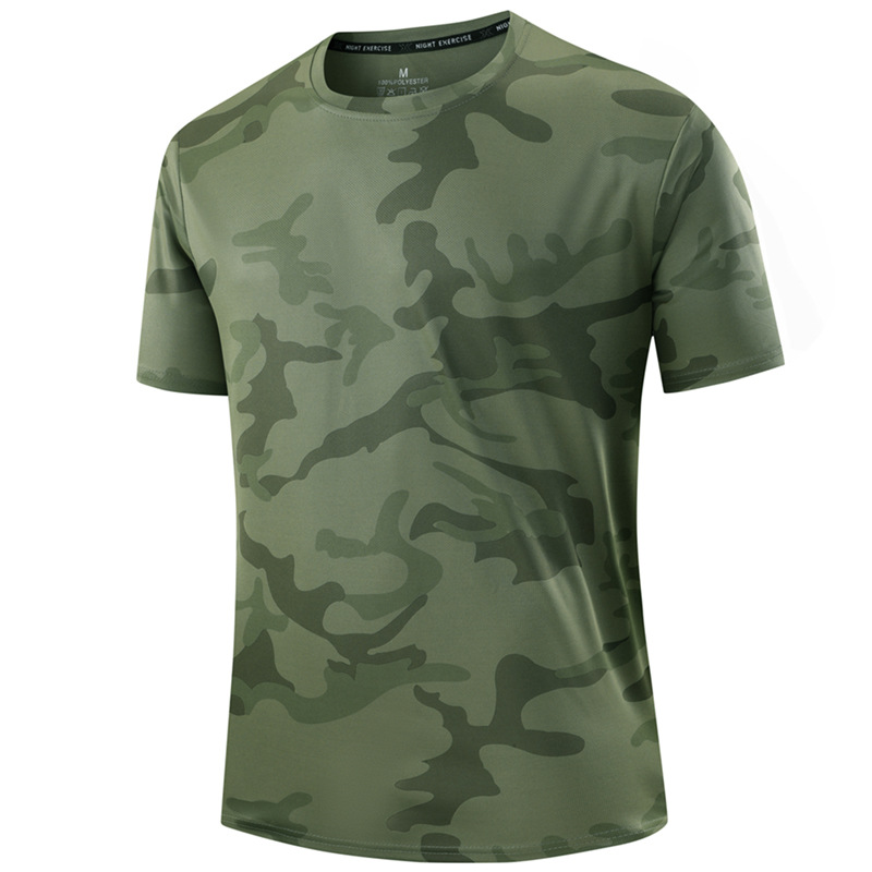 🔥 Letzter Tag! 50% Rabatt Herren Quick Dry Camouflage Sport T-Shirt 🌿 Atmungsaktiv & leicht für Fitness, Outdoor & Alltag