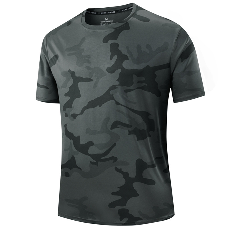 🔥 Letzter Tag! 50% Rabatt Herren Quick Dry Camouflage Sport T-Shirt 🌿 Atmungsaktiv & leicht für Fitness, Outdoor & Alltag
