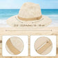 🔥 Letzter Tag! 50% Rabatt Damen Faltbarer Strick-Fedora Sonnenhut ✨ Eleganter UV-Schutz-Hut für Urlaub, Stadt & Alltag