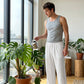 🔥 Letzter Tag! 50% Rabatt Herren Baumwoll-Leinen Freizeithose 🤍 Lockerer Schnitt mit elastischem Bund für Sommer, Urlaub & Alltag