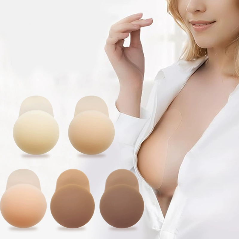 🔥 Letzter Tag! 50% Rabatt Selbstklebende Push-up Brustabdeckungen ✨ Nahtlose unsichtbare Nippelcovers für rückenfreie & trägerlose Outfits