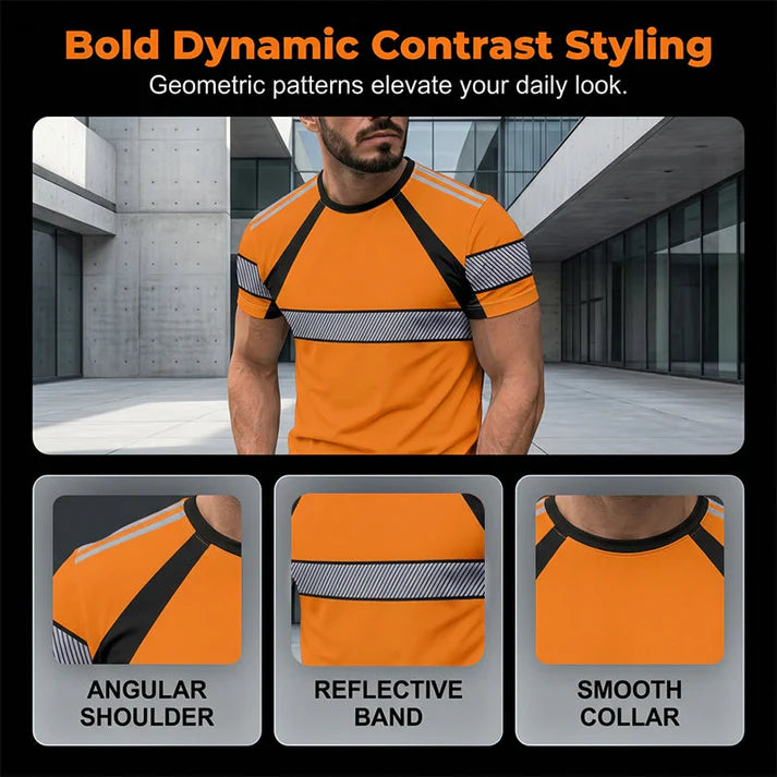 🛡️ 50% Rabatt: Herren Warnschutz T-Shirt | Reflexstreifen & atmungsaktiv für Arbeit & Outdoor