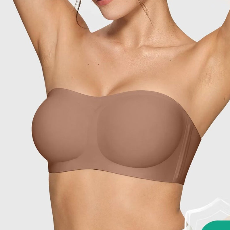 🔥 Letzter Tag! 50% Rabatt Nahtloser trägerloser Bandeau-BH ohne Bügel 🤍 Rutschfest & unsichtbar für trägerlose Outfits