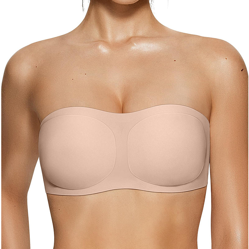 🔥 Letzter Tag! 50% Rabatt Nahtloser trägerloser Bandeau-BH ohne Bügel 🤍 Rutschfest & unsichtbar für trägerlose Outfits