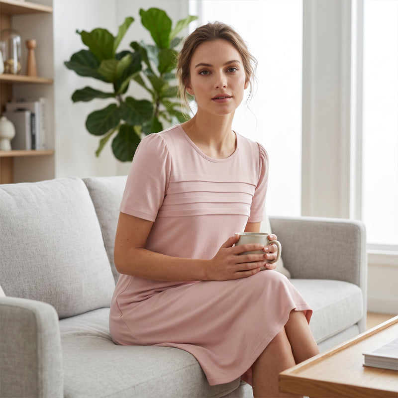 🔥 Letzter Tag! 50% Rabatt Damen A-Linien Freizeitkleid 🩷 Weich & figurfreundlich für Alltag & Büro