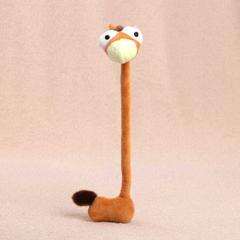 Long Neck Plush Animal Bag Pendant
