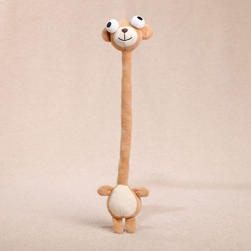 Long Neck Plush Animal Bag Pendant