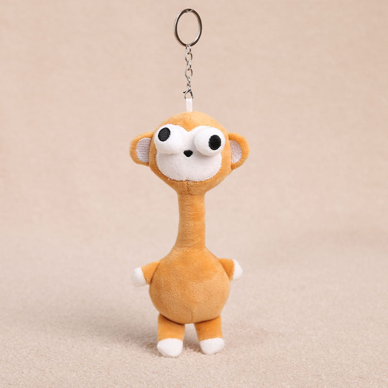 Long Neck Plush Animal Bag Pendant