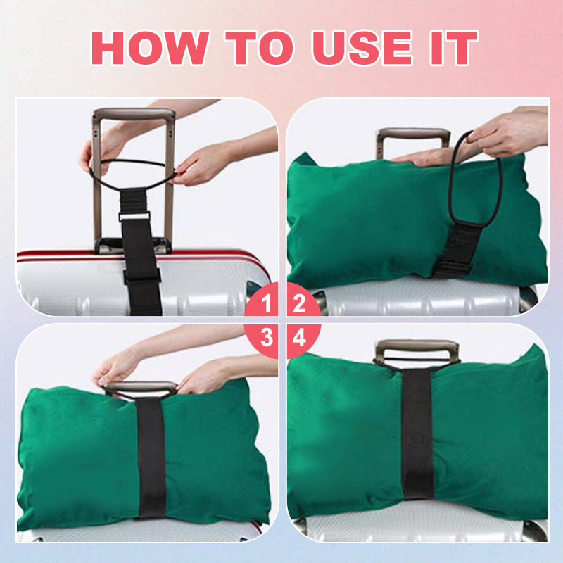🧳 Kauf 1, erhalte 1 GRATIS! 🛫 Verstellbarer Freihändig-Koffergurt, Elastischer Sicherer Reisegepäckhalter für Handgepäck