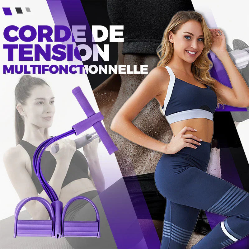 🔥 Letzter Tag! 50% Rabatt Multifunktionelles Sit-Up Trainingsgerät 💪 Zugseil für Bauch, Beine & Arme – effektives Heimtraining für Zuhause