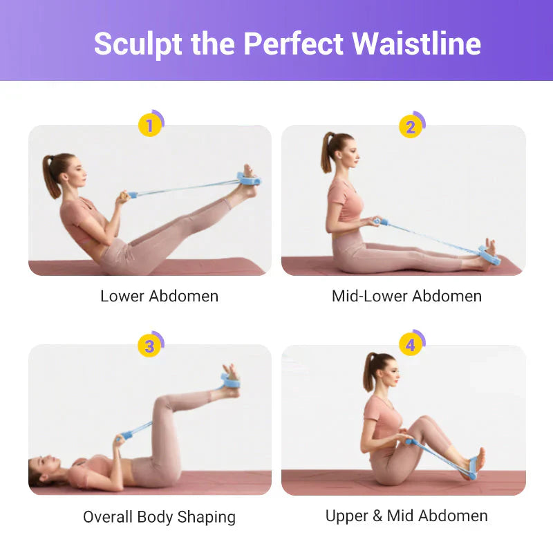 🔥 Letzter Tag! 50% Rabatt Multifunktionelles Sit-Up Trainingsgerät 💪 Zugseil für Bauch, Beine & Arme – effektives Heimtraining für Zuhause