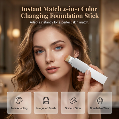🔥 Letzter Tag! 50% Rabatt 2-in-1 Farbwechsel Foundation Stick ✨ Perfekter Hautton im Handumdrehen