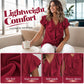 🔥 Letzter Tag! 50% Rabatt Damen V-Ausschnitt Rüschen Bluse 🍷 Elegant für Büro & Abend