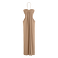 Neckholder Gerafftes Maxi-Kleid & Cardigan-Set