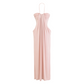 Neckholder Gerafftes Maxi-Kleid & Cardigan-Set