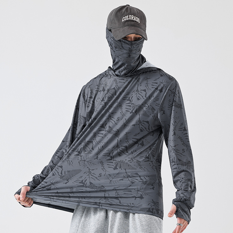 Herren UV-Schutz-Hoodie mit Gesichtsmaske