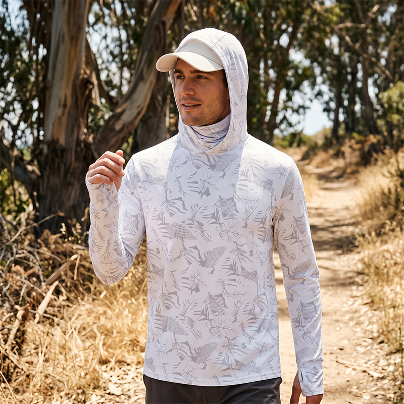 Herren UV-Schutz-Hoodie mit Gesichtsmaske