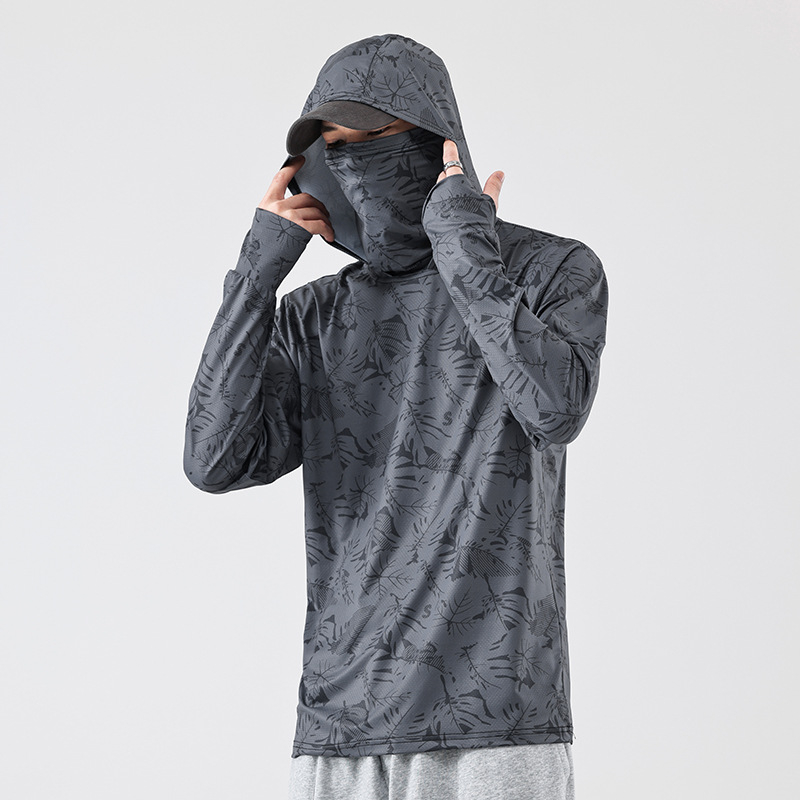 Herren UV-Schutz-Hoodie mit Gesichtsmaske