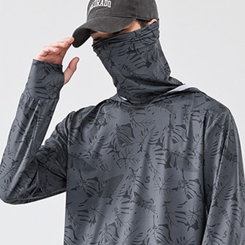 Herren UV-Schutz-Hoodie mit Gesichtsmaske