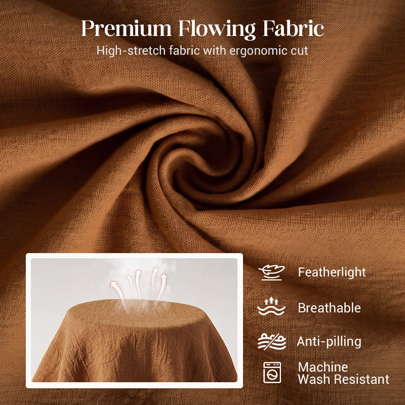 🌺 50 % RABATT FÜR BEGRENZTE ZEIT! 👗 Damen Zweiteiler Set – Asymmetrisches Top mit Knopfdetail + Weitbein Hose, leichter Stoff für Sommer & Urlaub 🤎