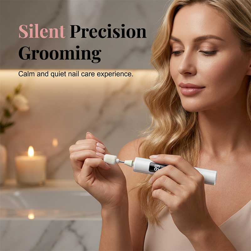 💎 NUR KURZE ZEIT 50% RABATT! ✨ Professionelles elektrisches Nagelfeilen-Set mit Digitaldisplay & 4 Aufsätzen – Kabellos, ergonomisch für Heim-Maniküre & Pediküre