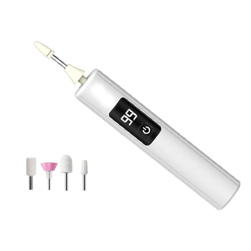 💎 NUR KURZE ZEIT 50% RABATT! ✨ Professionelles elektrisches Nagelfeilen-Set mit Digitaldisplay & 4 Aufsätzen – Kabellos, ergonomisch für Heim-Maniküre & Pediküre