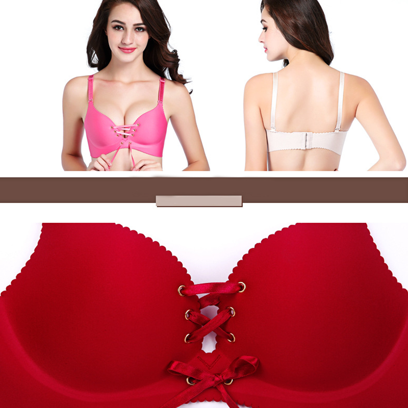 Damen nahtloser, atmungsaktiver Push-Up-BH mit gutem Halt
