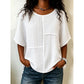 Damen Minimalist Casual Bluse