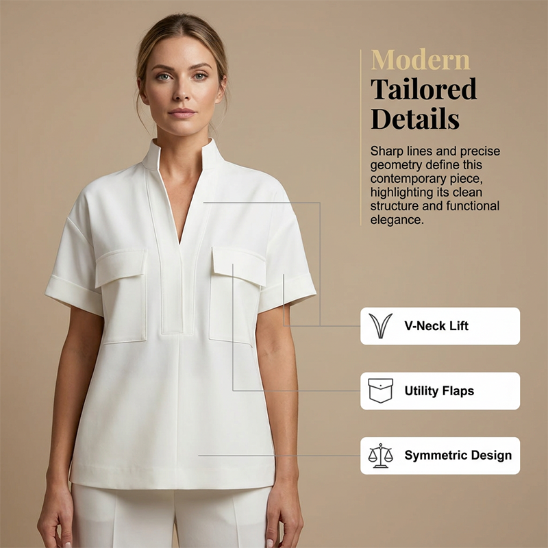 ✈️Kostenloser Versand🏙️ 50 % RABATT FÜR BEGRENZTE ZEIT! 👗 Damen Zweiteiler-Outfit – Lockerer Schnitt, edler Fall, vielseitig für Büro & Alltag 🤍