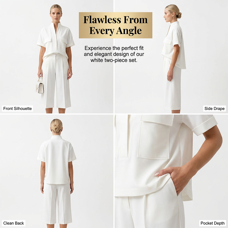 ✈️Kostenloser Versand🏙️ 50 % RABATT FÜR BEGRENZTE ZEIT! 👗 Damen Zweiteiler-Outfit – Lockerer Schnitt, edler Fall, vielseitig für Büro & Alltag 🤍