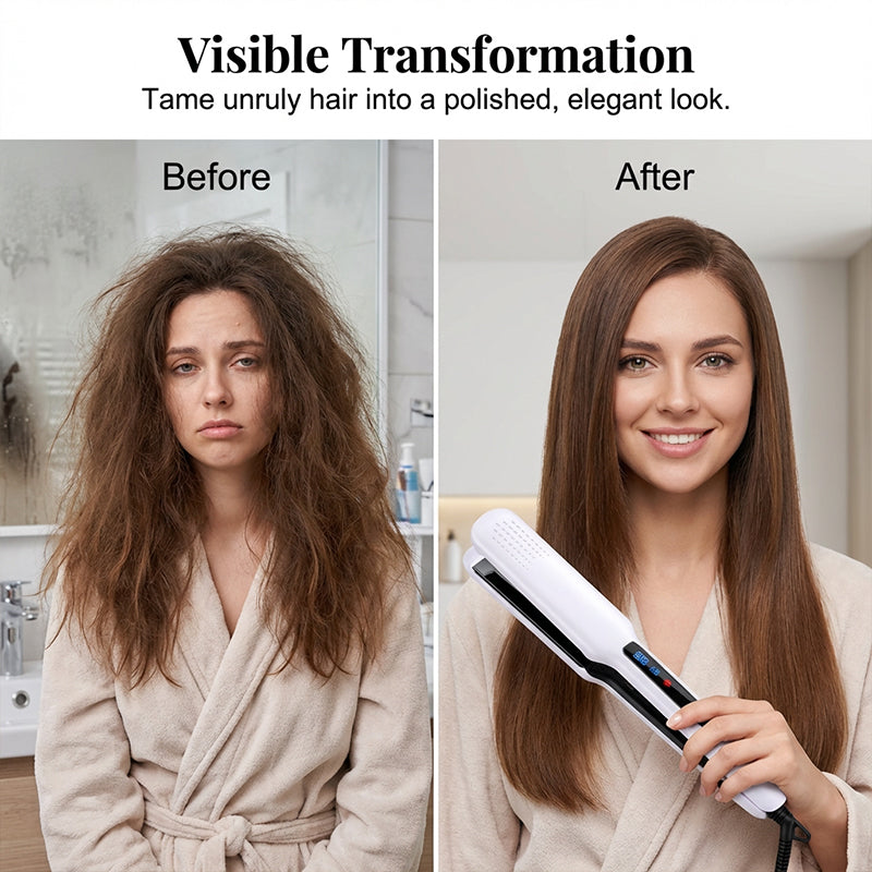 ✨ 50% Rabatt: 2-in-1 Haarglätter & Lockenstab | Ionen-Technologie gegen Frizz & für Glanz
