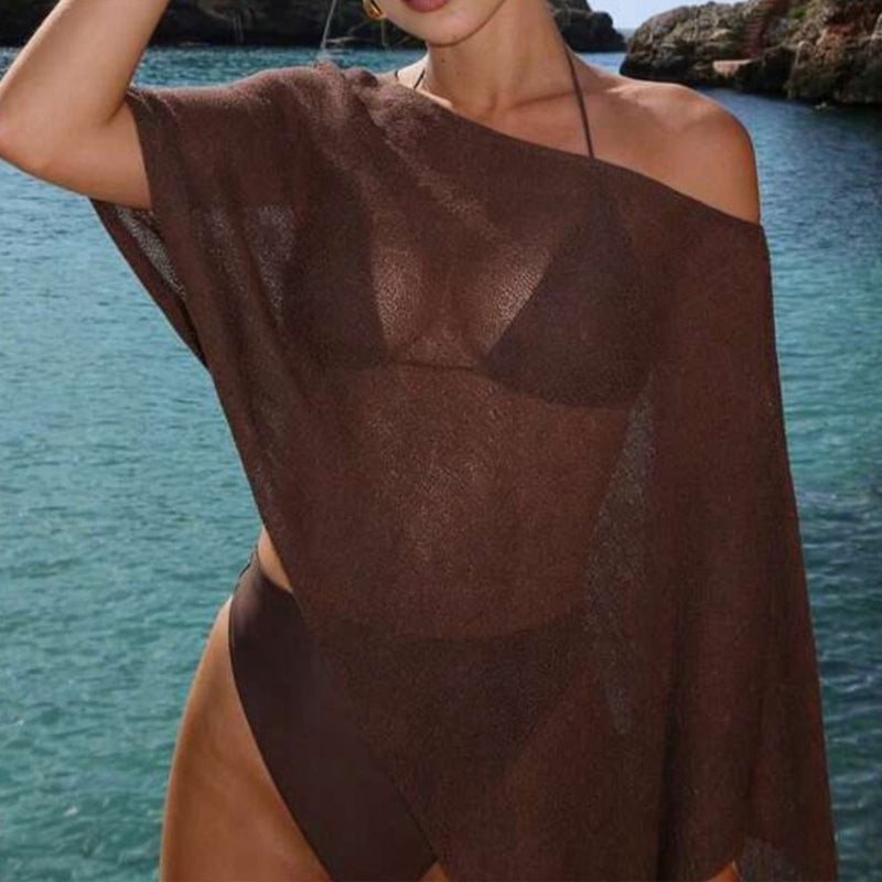🔥Only £14.99 Last Day Promotion!🎁Women's Hollow Out Knit Shawl Poncho