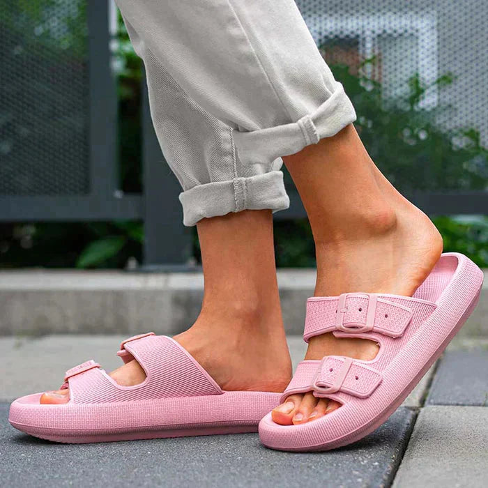 🏖️ 50 % RABATT FÜR BEGRENZTE ZEIT! 🦶 Damen Outdoor-Sandalen mit Doppelverschluss – Weiche gepolsterte Sohle, rutschfestes Laufprofil und atmungsaktives Material für den Sommer ☀️