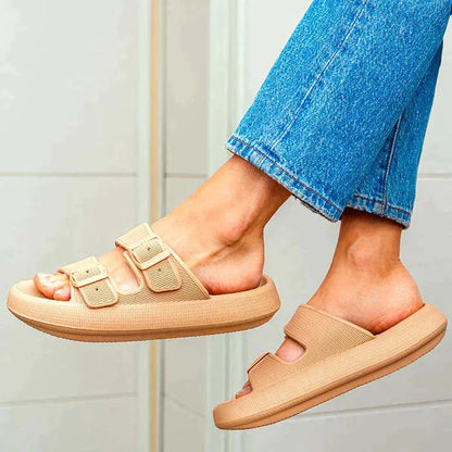 🏖️ 50 % RABATT FÜR BEGRENZTE ZEIT! 🦶 Damen Outdoor-Sandalen mit Doppelverschluss – Weiche gepolsterte Sohle, rutschfestes Laufprofil und atmungsaktives Material für den Sommer ☀️
