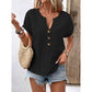 Women's V-Neck Short Sleeve Casual Top