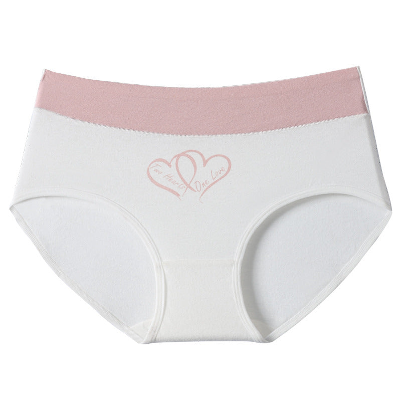 Damen Hochbund-Slip mit Herzprint