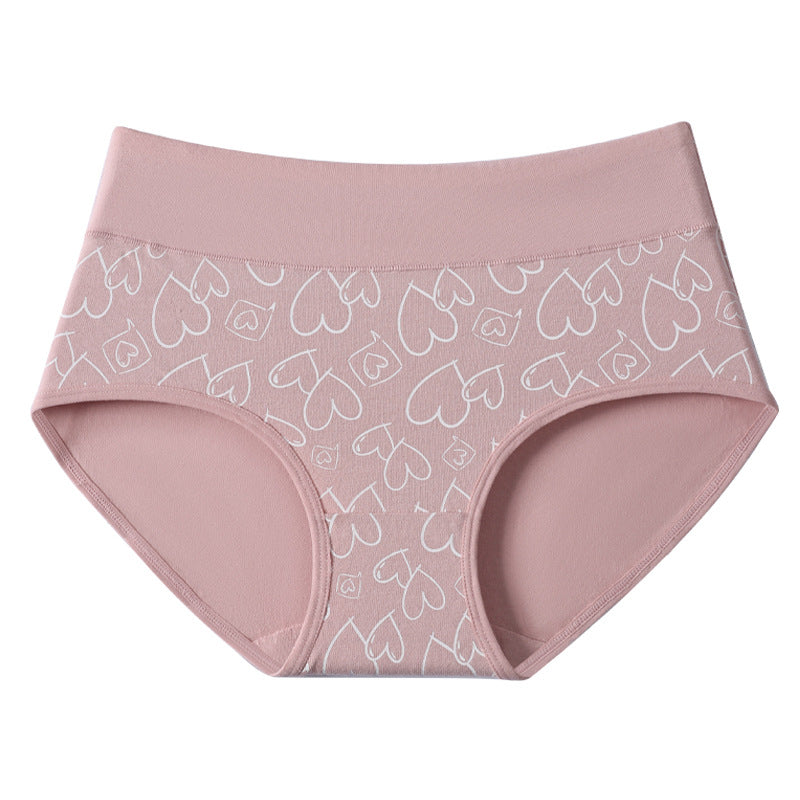 Damen Hochbund-Slip mit Herzprint