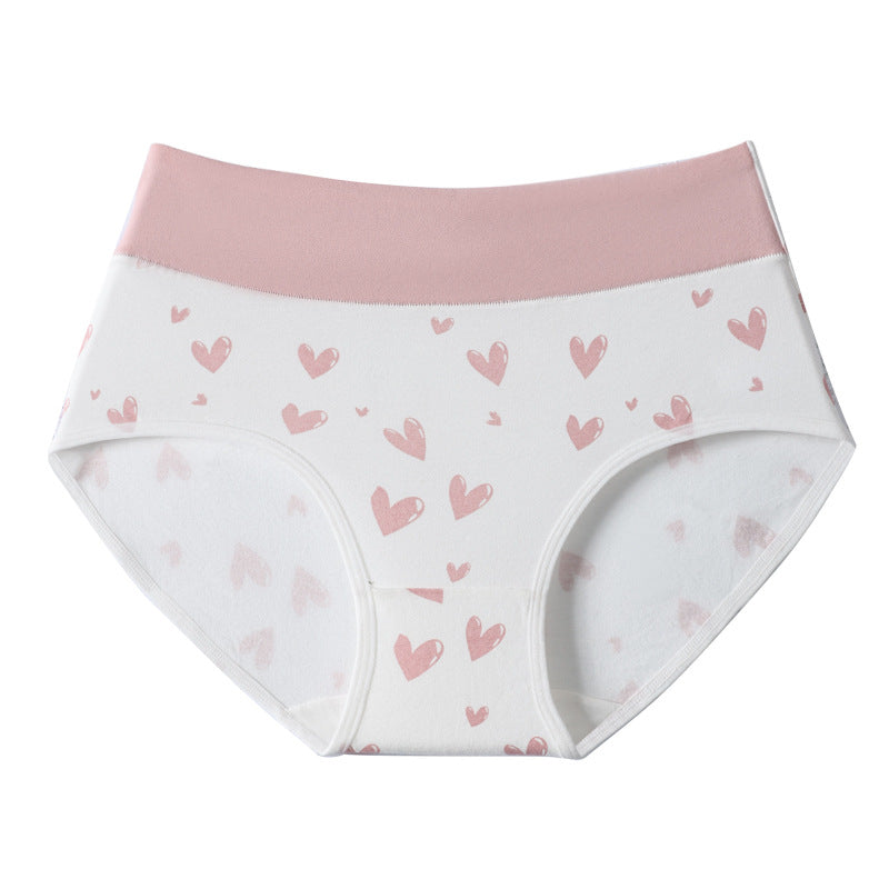 Damen Hochbund-Slip mit Herzprint