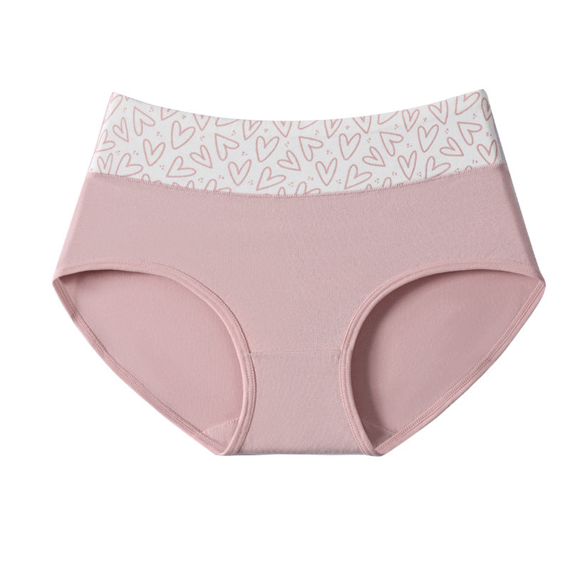 Damen Hochbund-Slip mit Herzprint