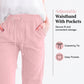 Damen Uni Kordelzug Baumwoll-Leinen Caprihose