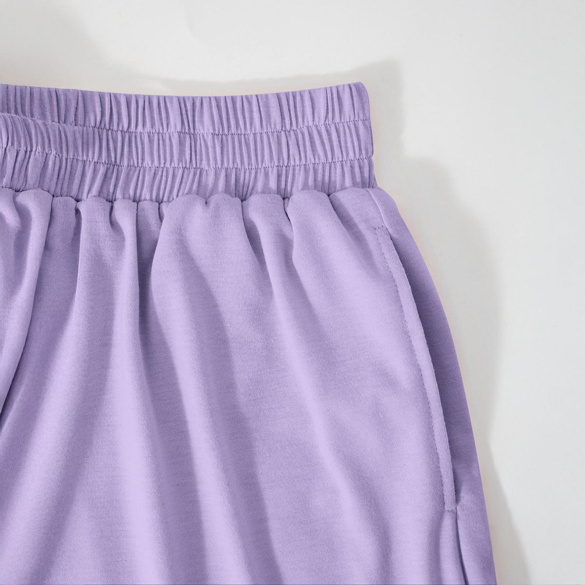 ✈️Kostenloser Versand💜 NUR KURZE ZEIT 50 % RABATT! 👖 Damen Lounge Zweiteiler – Oversize Kurzarm Top + Shorts mit Kordelbund, tiefe Taschen, super weich für Zuhause & Alltag