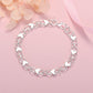 💫 50 % RABATT AKTUELL GÜLTIG! ✨ Filigranes Herz Charm Armband aus Silberton – Vielseitig kombinierbar für Alltag, Feiern & romantische Geschenke