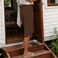 🌿 50 % RABATT FÜR BEGRENZTE ZEIT! 👖 Damen Leinenmix Caprihose mit Gummibund – Luftig atmungsaktiv, Seitentaschen & Knopfdetaill am Saum für Sommer, Urlaub & Alltag