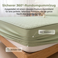 Gestepptes Spannbettlaken mit Rundumbezug