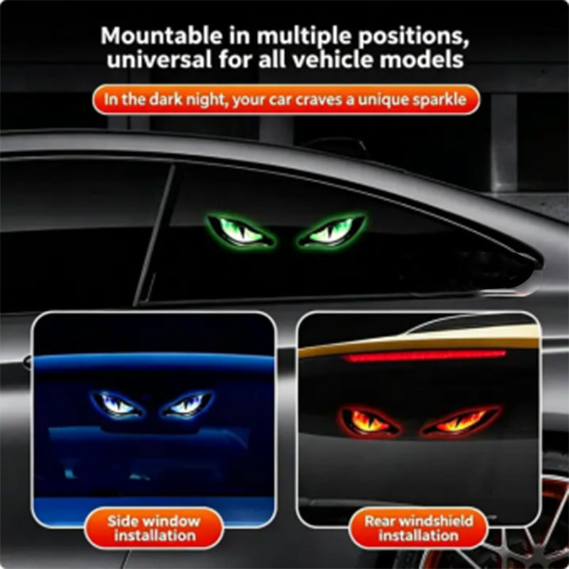 🔥 50 % RABATT FÜR BEGRENZTE ZEIT! 🚗 Solar LED Warnleuchte mit Teufelsaugen-Design – Doppelaufladung Solar + Type-C, Saugbefestigung, Bewegungssensor für Park- & Pannensicherheit