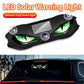 🔥 50 % RABATT FÜR BEGRENZTE ZEIT! 🚗 Solar LED Warnleuchte mit Teufelsaugen-Design – Doppelaufladung Solar + Type-C, Saugbefestigung, Bewegungssensor für Park- & Pannensicherheit