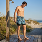 Herren Doppellagige Schnelltrocknende Badehose