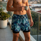 Herren Doppellagige Schnelltrocknende Badehose
