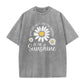 👕 LIMITIERTER 50% RABATT! Unisex Vintage-Wash T-Shirt mit Gänseblümchen-Print – Lockerer Schnitt, weicher Stoff für den Sommer