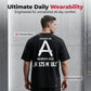👕 LIMITIERTER 50% RABATT! Herren Urban Streetwear T-Shirt mit witzigem Rücken-Grafikprint – Weicher atmungsaktiver Stoff, Oversized Schnitt für Alltag & Sommer